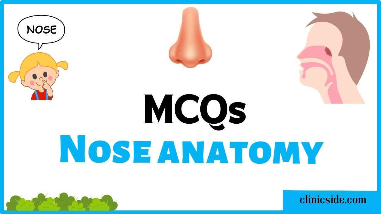 mcqs on nose anatomy