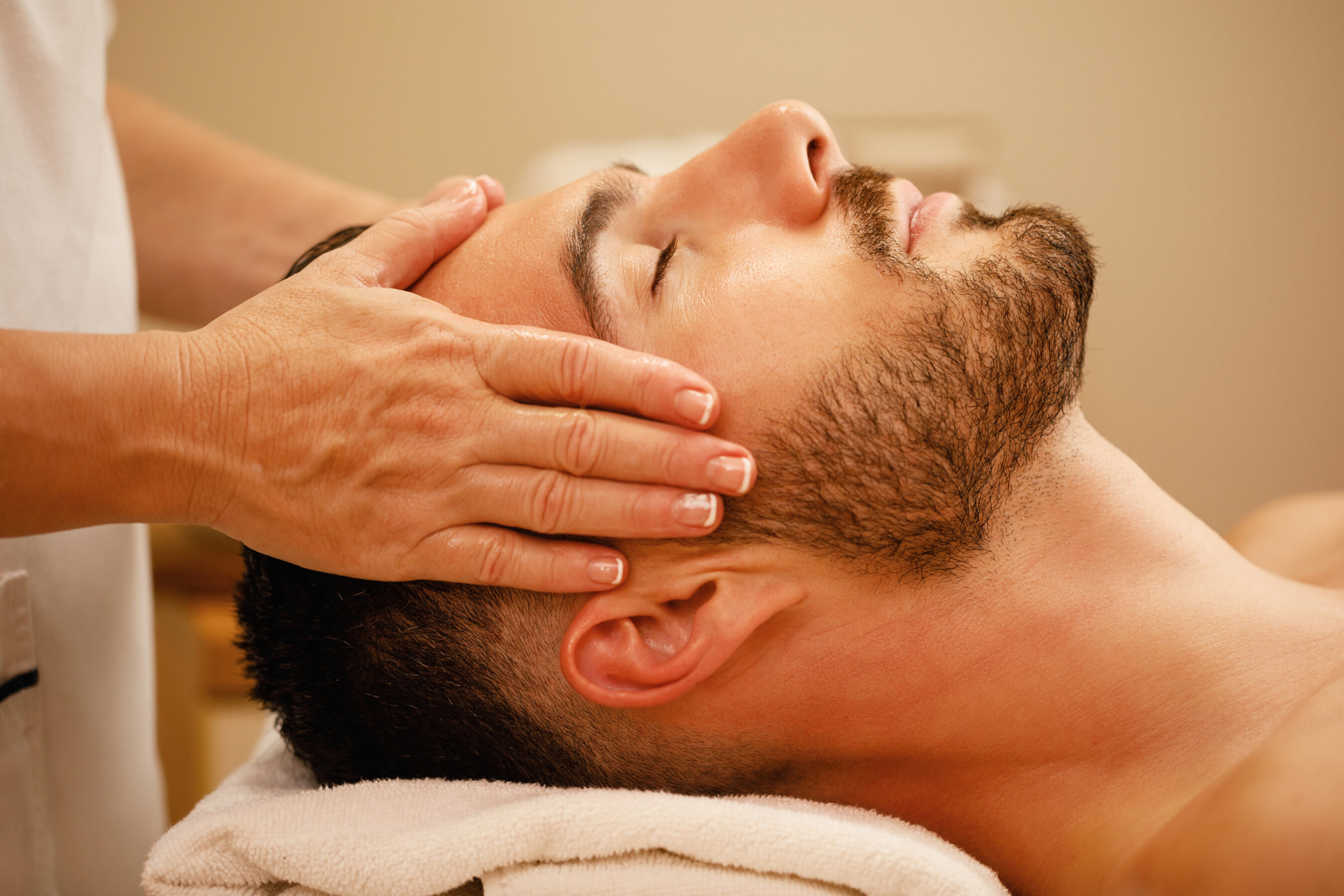 Massaging essential oils like peppermint and lavender soothes the migraine