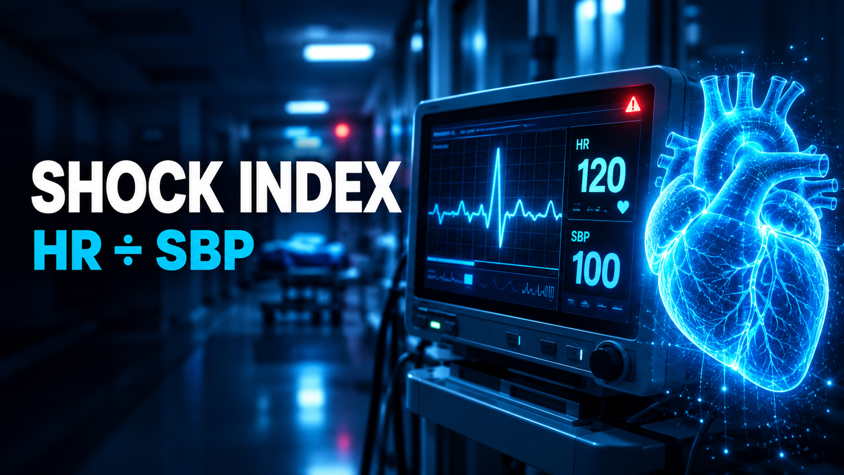 Shock Index Formula: SI = HR ÷ SBP, Normal Range & Examples