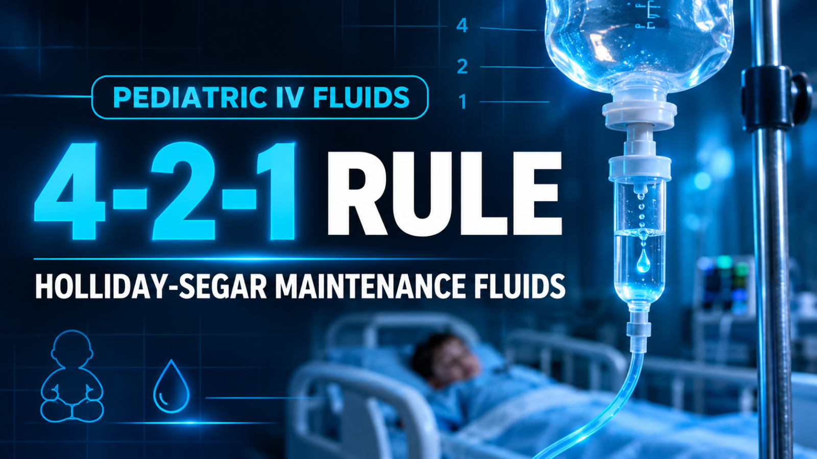 Pediatric IV Fluids 4-2-1 Rule – Holliday-Segar Maintenance Fluids