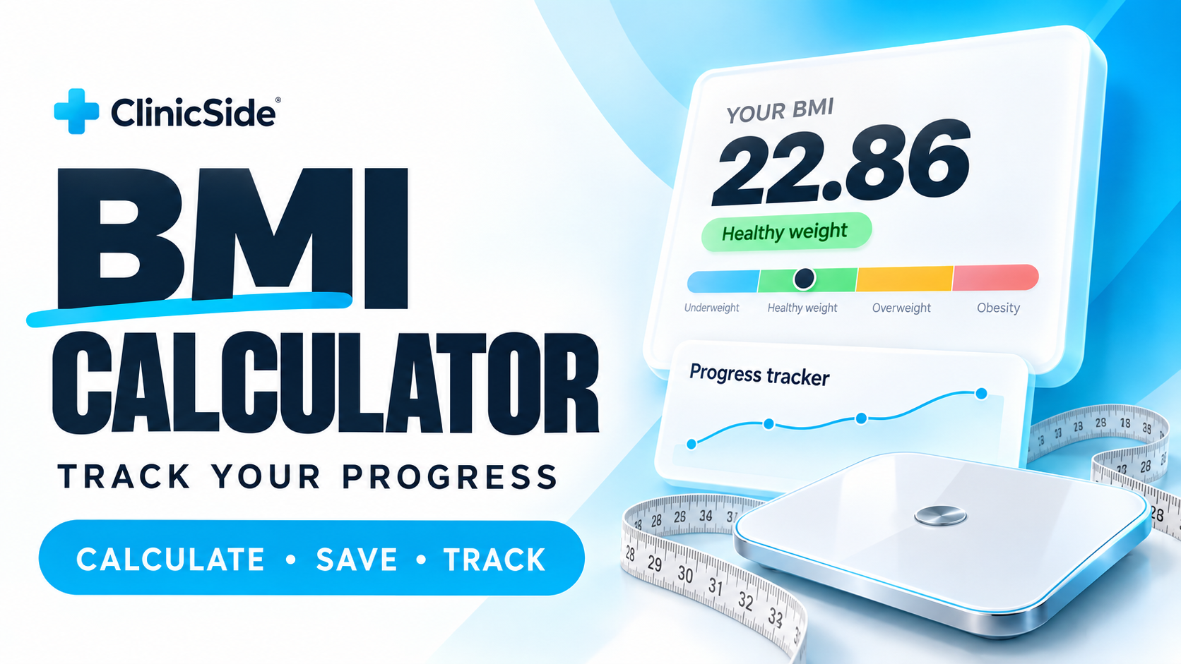 Free BMI Calculator & Weight Tracker | ClinicSide